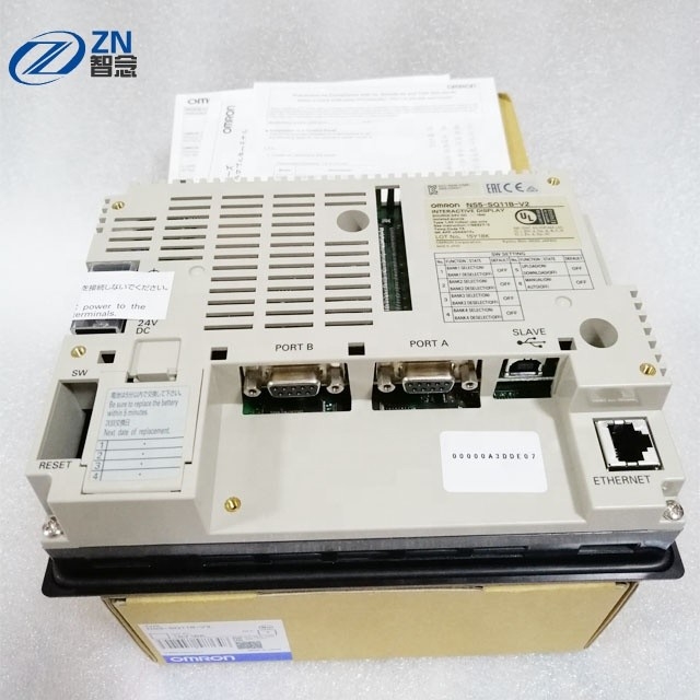 ανθρώπινη διεπαφή NS5-SQ10B-ECV2 μηχανών οθόνης αφής Omron HMI 5,7 ίντσας LCD