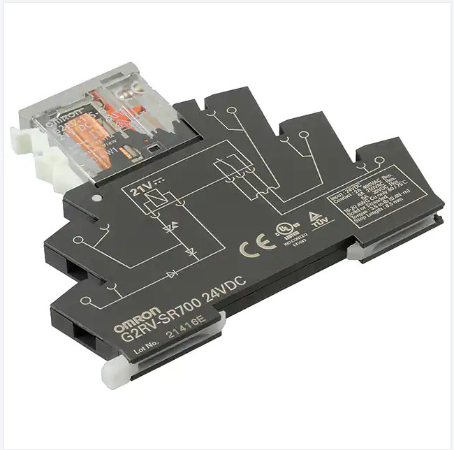 24V εναλλασσόμενο ρεύμα G2RV-SR700 υποδοχών 6A 250V ΣΥΝΕΧΩΝ Omron ηλεκτρονόμων για τους ηλεκτρονόμους G2RA